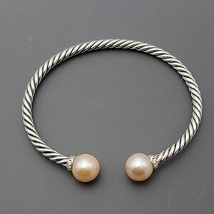 David Yurman Bracelet with Pink Pearls & Diamonds